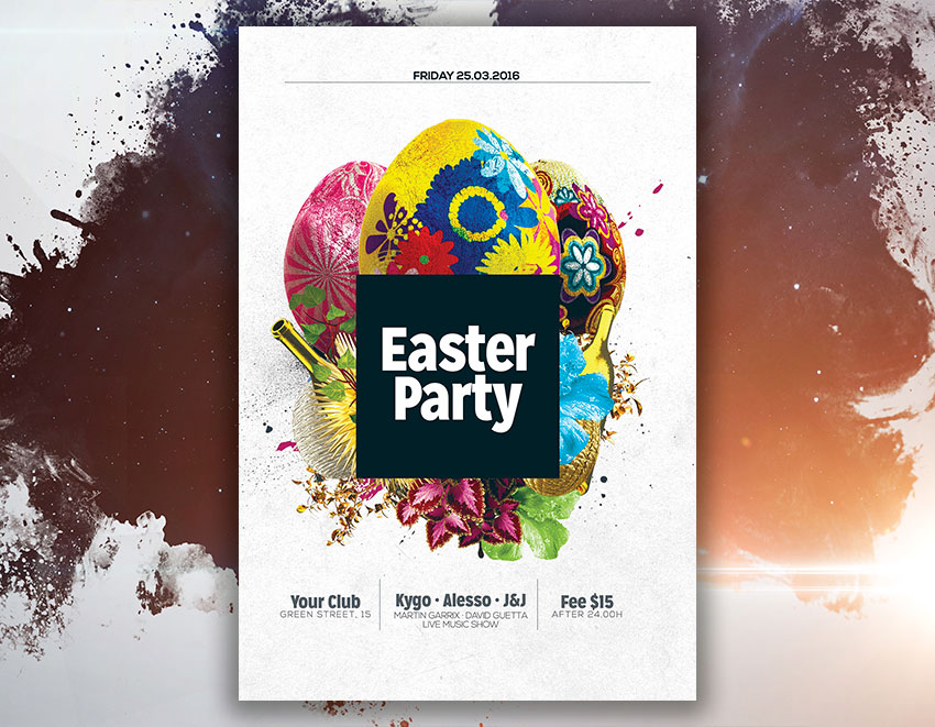 Easter Party Flyer Template
