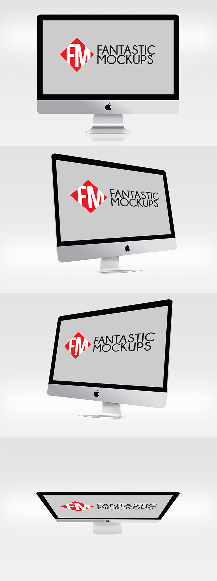 Download iMac Mockups Pack PSD Template - Graphicfy