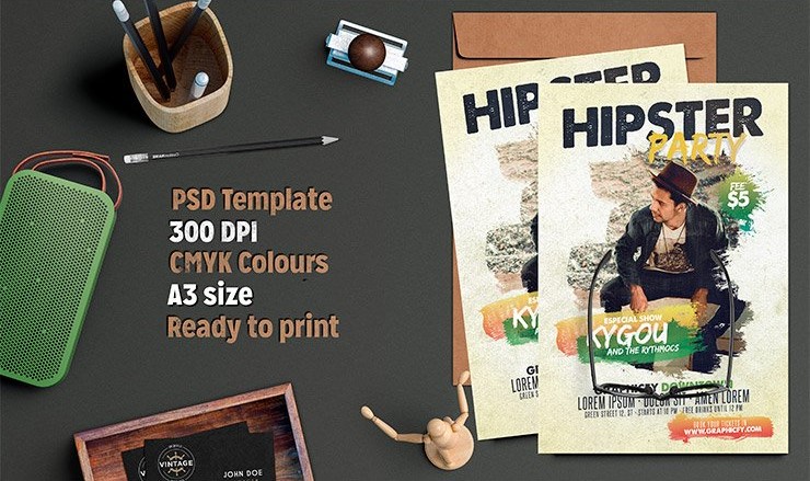 Hipster Flyer Template