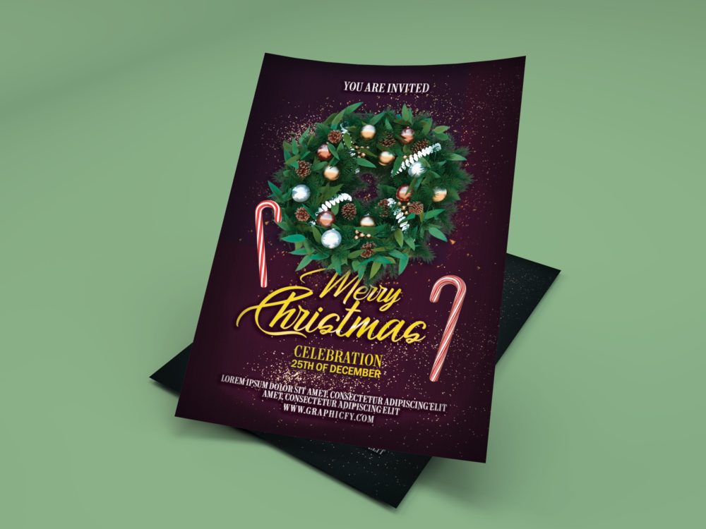 Christmas Celebration Flyer Template