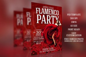 Flamenco Flyer PSD Template