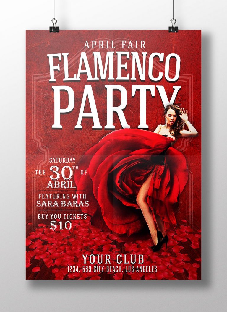 Flamenco Flyer Template PSD - Flyer Templates - Graphicfy