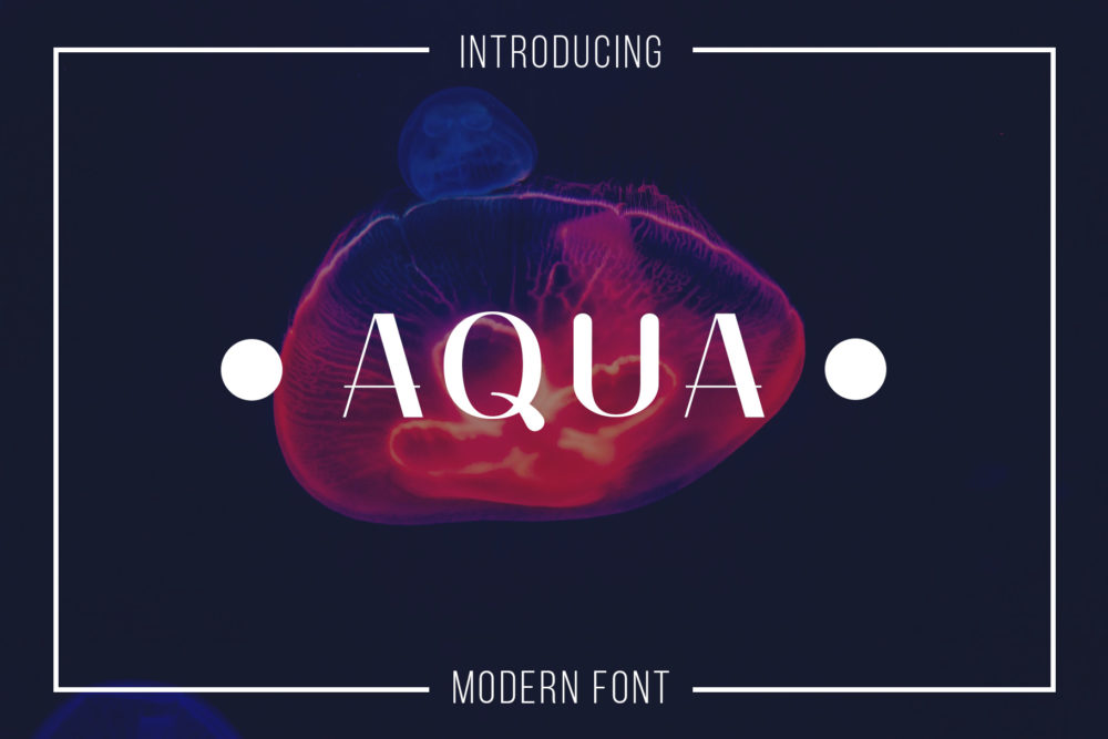 Aqua Modern Font - Serif Font