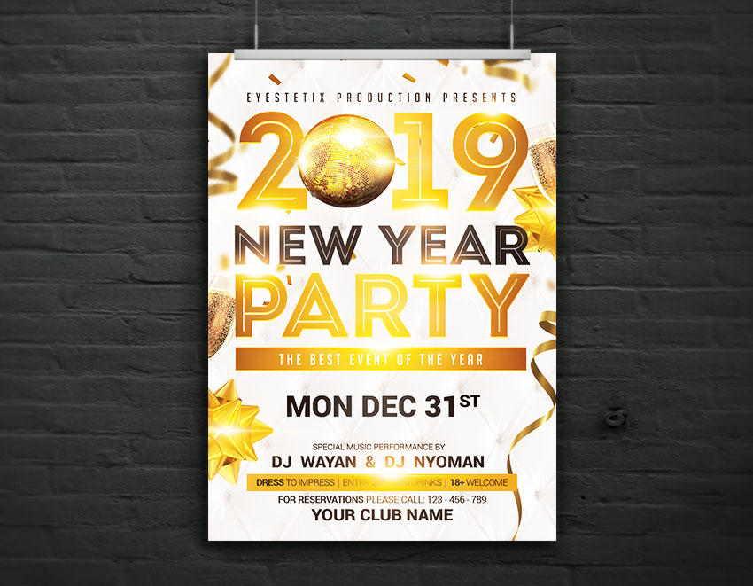 2019 New Year's Eve Party Flyer