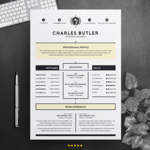 Creative Resume Template Instant Download