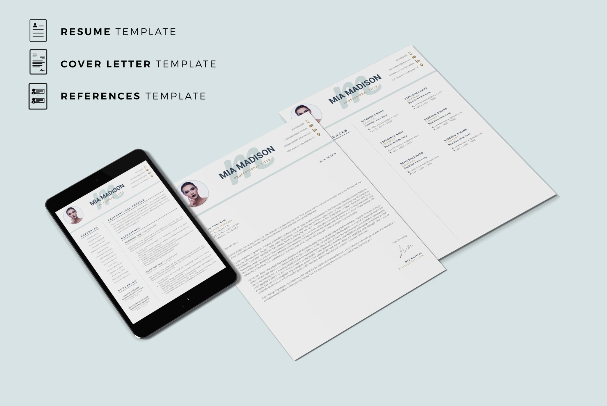 creative-resume-format-with-photo-and-cover-letter-format-for-word-and