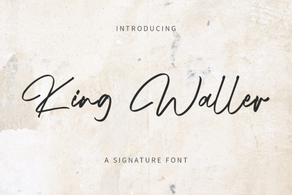 King Waller - Signature Font