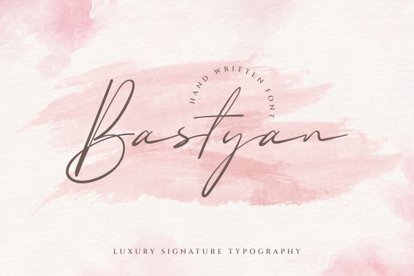 Bastyan - Signature Script Font
