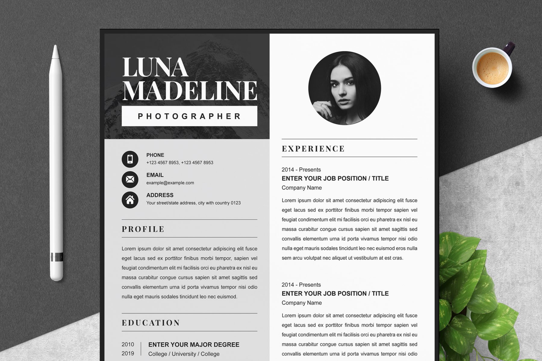 Modern And Creative Resume Template Graphicfy