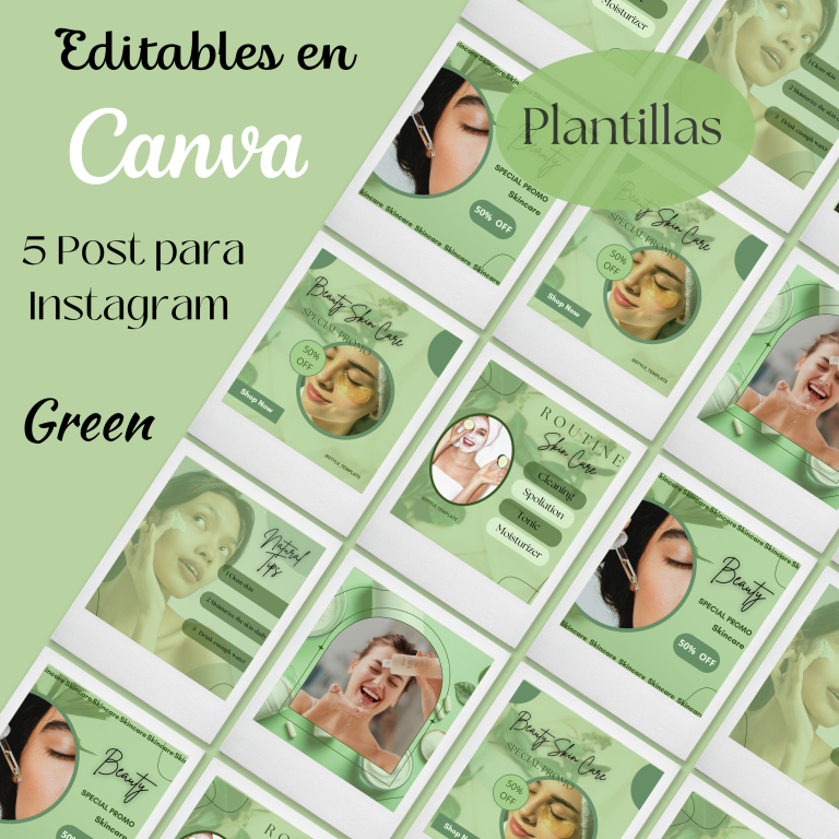 Editable Templates in Canva Small Pack of 5 Instagram Post +2 Story ...