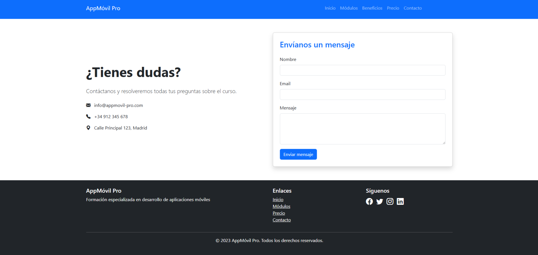 template app dev