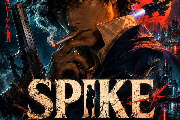 Spike Spiegel Cowboy Bebop - High-Resolution Cyberpunk Anime Illustration